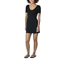 Juniors' Xhilaration® 3/4-Sleeve Fitted V-Neck Dress - Ebony