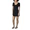 Juniors' Xhilaration® 3/4-Sleeve Fitted V-Neck Dress - Ebony