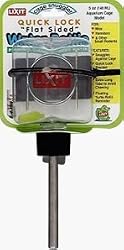 Lixit Flat Sided Quick Lock Water Bottle Aquarium Mount 5 oz