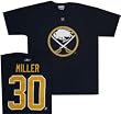 Ryan Miller Navy Retro Name and Number Buffalo Sabres T-Shirt