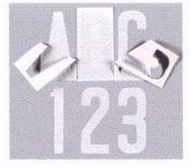Transfer Monogram Company Aligning White Letter W