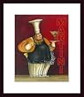 Art Poster Wood Framed Print - A Martini For You - Artist: Jennifer Garant- Poster Size: 16 X 20
