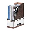Magazine File, 4-1/4"x9-3/5"x12", 12/CT, Woodgrain/White