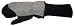 SnowStoppers STAY-ON Small Gray Fleece Mittens, Ages 2-4