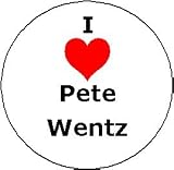 I Love PETE WENTZ Pinback Button Heart Pin 1.25