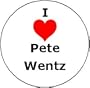 I Love PETE WENTZ Pinback Button Heart Pin 1.25" Fall Out Boy