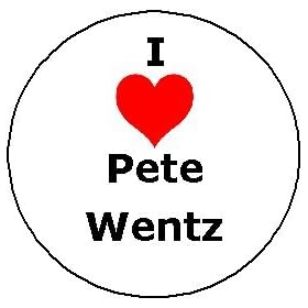 I Love PETE WENTZ Pinback Button Heart Pin 1.25" Fall Out Boy