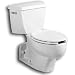 Crane 3116100 Flormont Round Front Toilet Bowl With Back Outlet, White