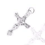 925 Sterling Silver Jewelry, Cross Charm Crafted in Filigree Style, Adjustable Fit, Plus Free Special Gift Pouch
