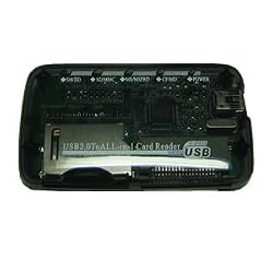 Mini All-in-1 Memory Card Reader Black Compatible with: Secure Digital: miniSD