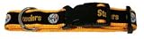 Pittsburgh Steelers Premium Football Dog Collar NFL Licensed - Size Small 10-14 Inches
