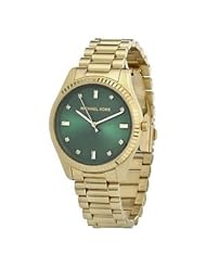 Gold Michael Kors Blake Gold Stainless Steel Green Dial WomenS Watch Mk3226
