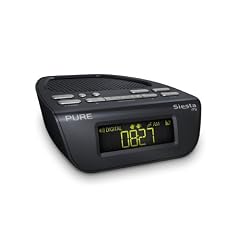 Pure Siesta Mi Radiowecker (DAB/DAB+/UKW mit RDS, 16 Senderspeicherpl�tze, 2 Weckfunktionen) schwarz