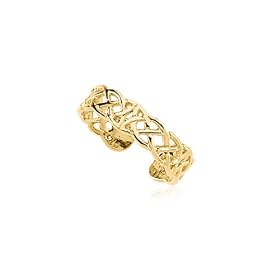 Ladies Gold Weave Toe Ring in 14 karat yellow gold by 