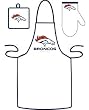 Denver Broncos Grilling Apron Set - Football Sports Merchandise