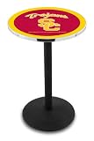 42" USC Bar Height Pub Table - Round Base - NCAA