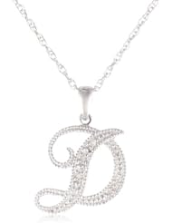 Sterling Silver Diamond Pendant Necklace (0.02 cttw, I-J Color, I2-I3 Clarity), 18"