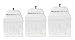 Mud Pie Kitchen Canister (Set of 3), Starfish, White