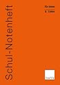 TimeTEX Schul-Notenheft - F&uuml;r Noten und Listen - A4 - Heft - Orange - 10780 - Schulnotenheft