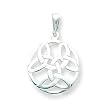Sterling Silver Celtic Knot Pendant with 20 inch Sterling Silver Chain