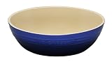 Le Creuset Stoneware Oval Serving Bowl, Graded Blue