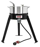 Bayou Classic Aluminum Fryer/Steamer Pot with Outdoor Gas Burner - 10 qt.