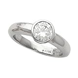 1.20 cttw Round Diamond Solitaire Bezel Ring Egl E SI2