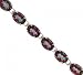 14KT White Gold Tennis Bracelet Oval Mystic Fire Topaz