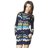 Missoni Velour HOODIE Cardigan Sweater w/ Pockets - BLUE VIA Multi-color - Medium (M)