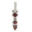 Faceted Garnet Pendant set in .925 Sterling Silver
