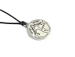 Nion, Celtic Astrology Two Sided Pewter Pendant on Cord Necklace