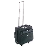Solo Leather-Look Rolling Computer Case (Black)