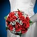 Wedding Silk Red Rose Bridal Bouquet/centerpiece 10