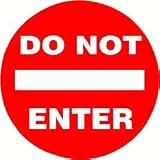 DO NOT ENTER mini highway street road sign