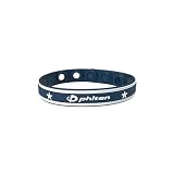 Phiten Titanium Bracelet Sport: Color-Navy White Line, One Size