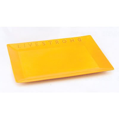 LIVESTRONG by Chantal Extra Large Party Plate, Glossy Golden Yellow