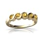 14K Yellow Gold Round Genuine Citrine Ring Size 7