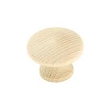 Amerock Unfinished Wood Knobs 4-pk.- Birch(1.25)