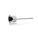 1ct tw. Black Diamond Stud Earrings set in White Gold