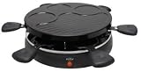 elta Germany RC 103 - Raclette grill - 6 petites pelles à raclette avec poignées froides au toucher - 800 watts - plateau à grill / crêpes