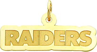 14K Gold NFL Oakland Raiders Charm