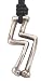 Dark "S" Pewter Pendant Necklace