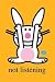 Kitchen & Housewares : Art Poster Print - Happy Bunny - Listen - Artist: unknown- Poster Size: 35 X 23