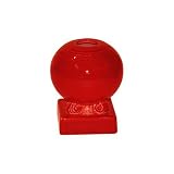 Fiesta Scarlet 488 3-5 8-Inch Round Candlestick Holder
