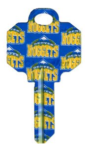 Denver Nuggets Schlage SC1 House Key