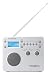 Tivoli Audio SongBook AM / FM Alarm Clock Travel Radio, Silver
