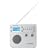 Tivoli Audio SongBook AM / FM Alarm Clock Travel Radio, Silver