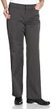 : Dockers Women's Metro Straight Leg Stretch Twill Pant, Charcoal Heather, 4