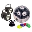 American DJ  M-502L 12 Inch Mirror Ball Kit With Motor 2 Pinspots And Gels