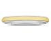 3 mm Two Toned White Milgrain Edge Comfort-Fit Women's Wedding Band in 18k Two-Tone Gold